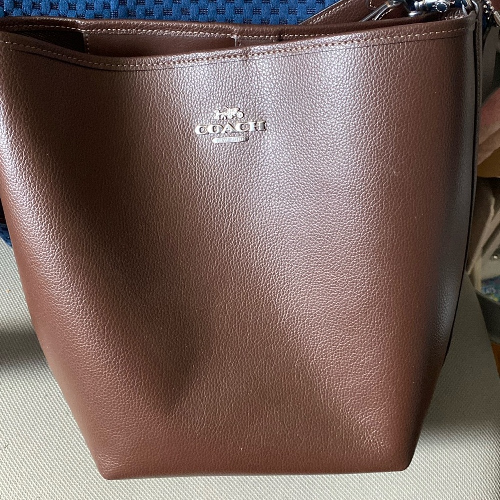 Coach Maple Leather City Bucket Large Bag